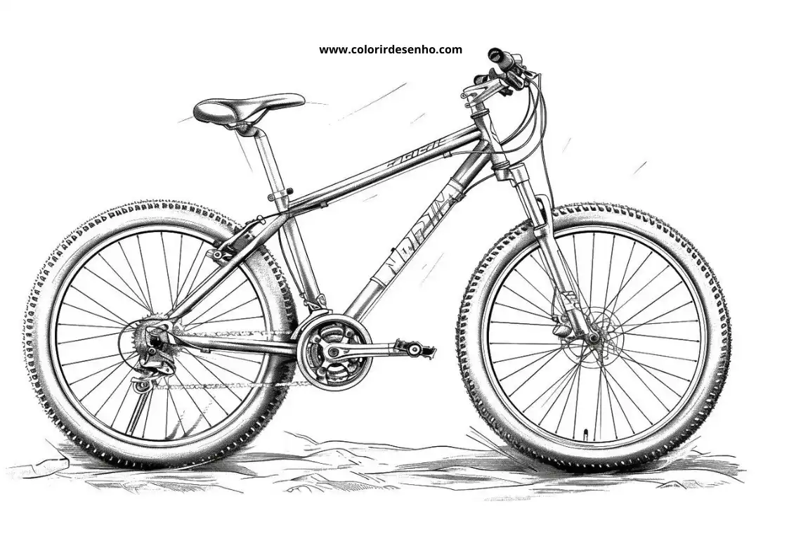 Bicycle Coloring Pages 1