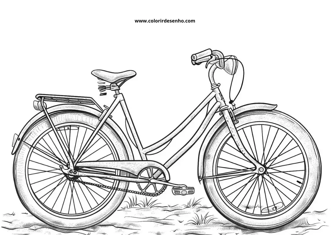 Bicycle Coloring Pages 12