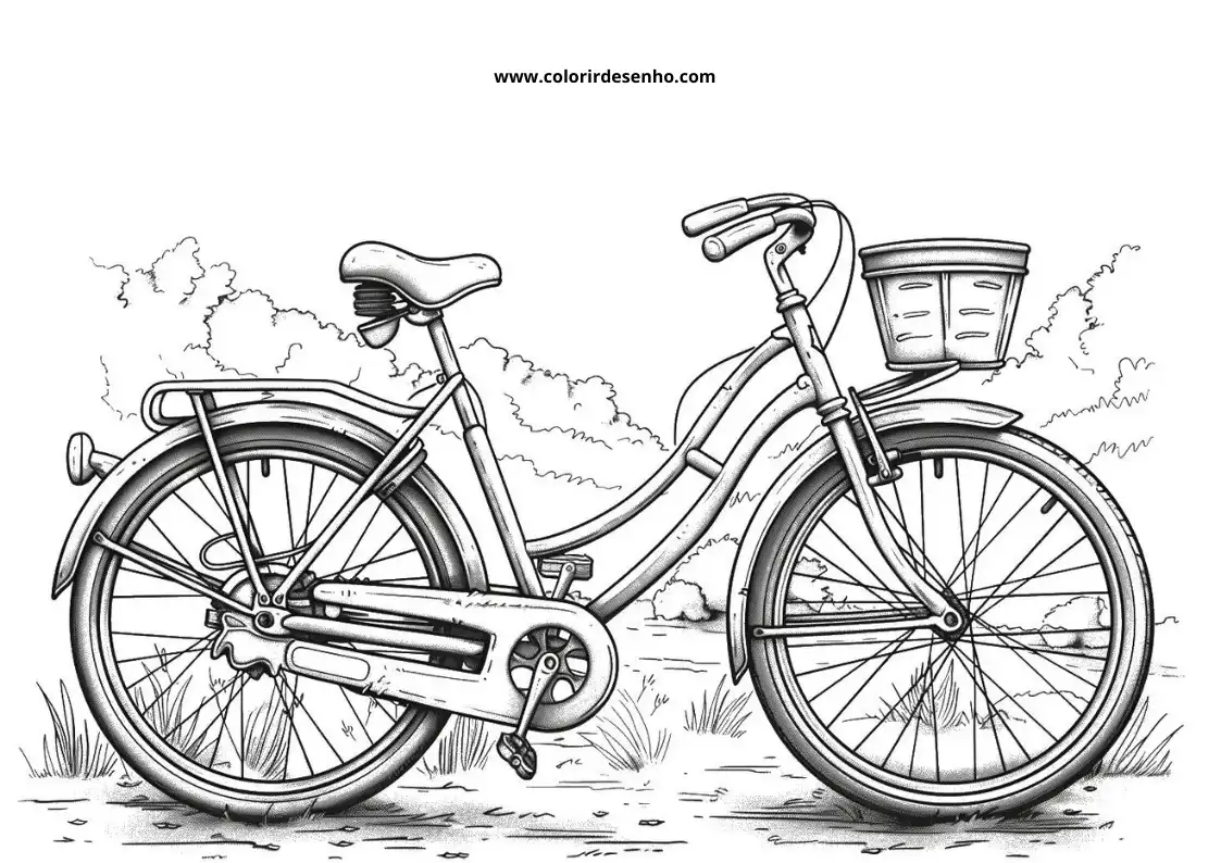 Bicycle Coloring Pages 17