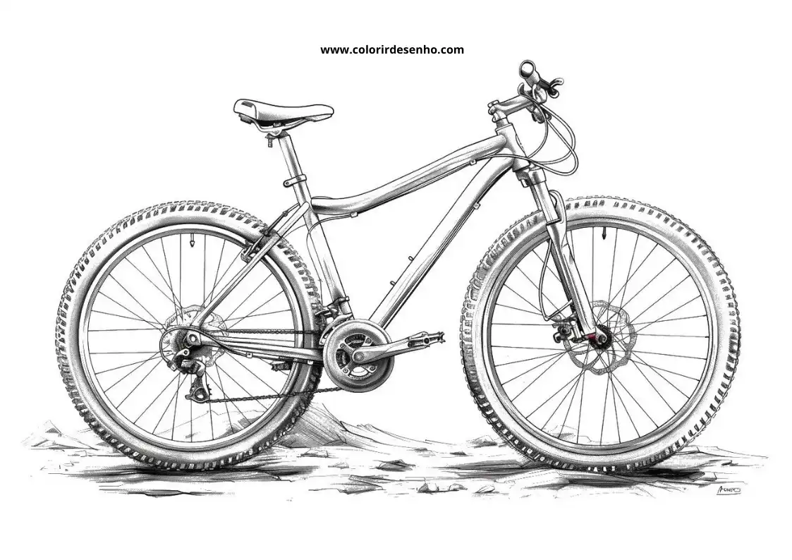 Bicycle Coloring Pages 2