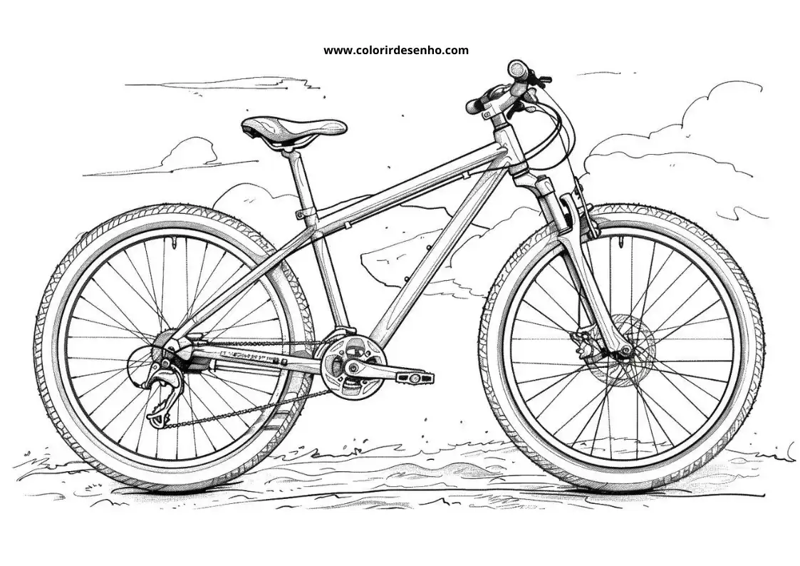 Bicycle Coloring Pages 4