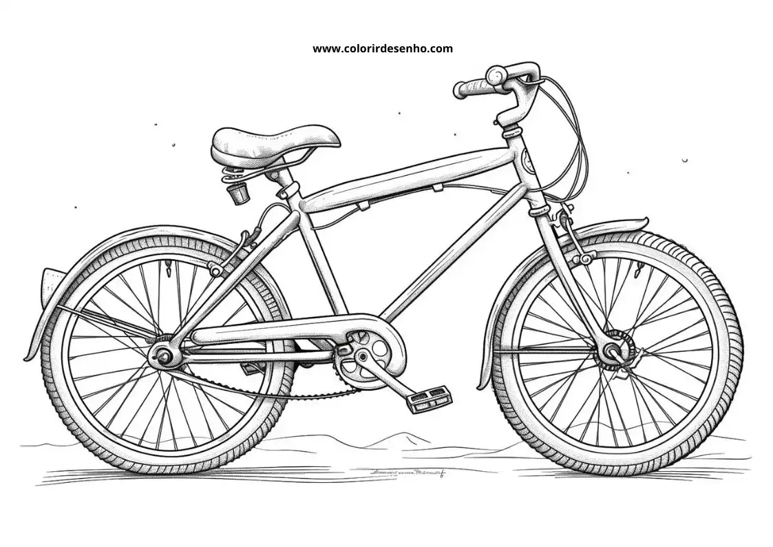 Bicycle Coloring Pages 6