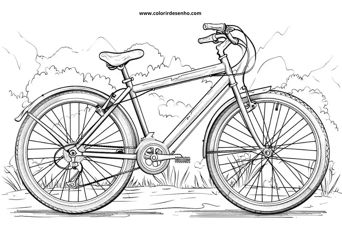 Bicycle Coloring Pages 7