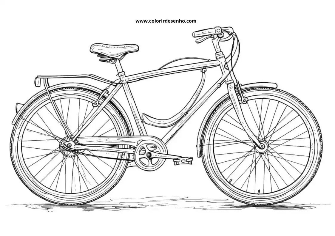 Bicycle Coloring Pages 8