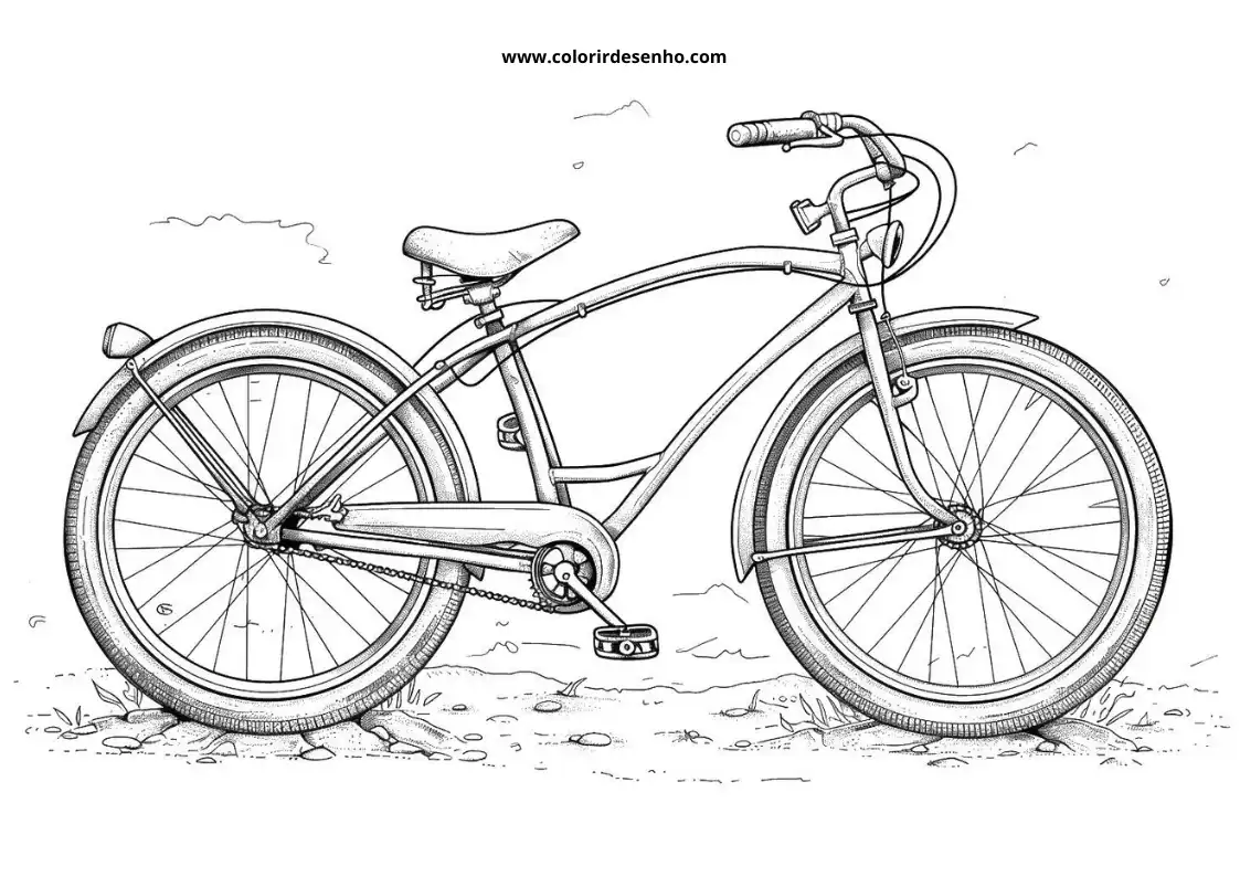 Bicycle Coloring Pages 9