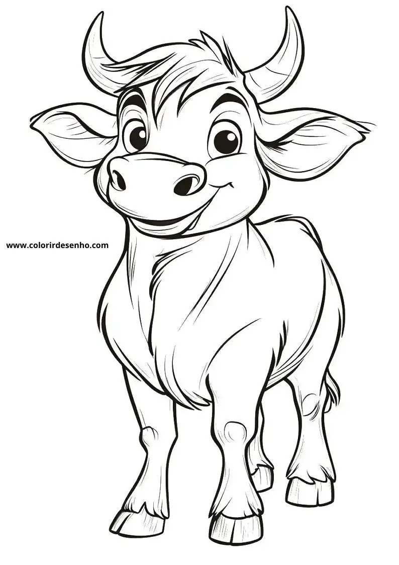 Bull Coloring Pages 12