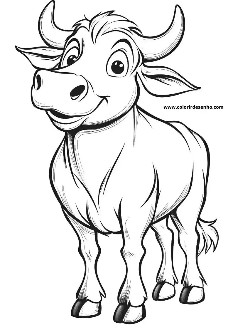 Bull Coloring Pages 13