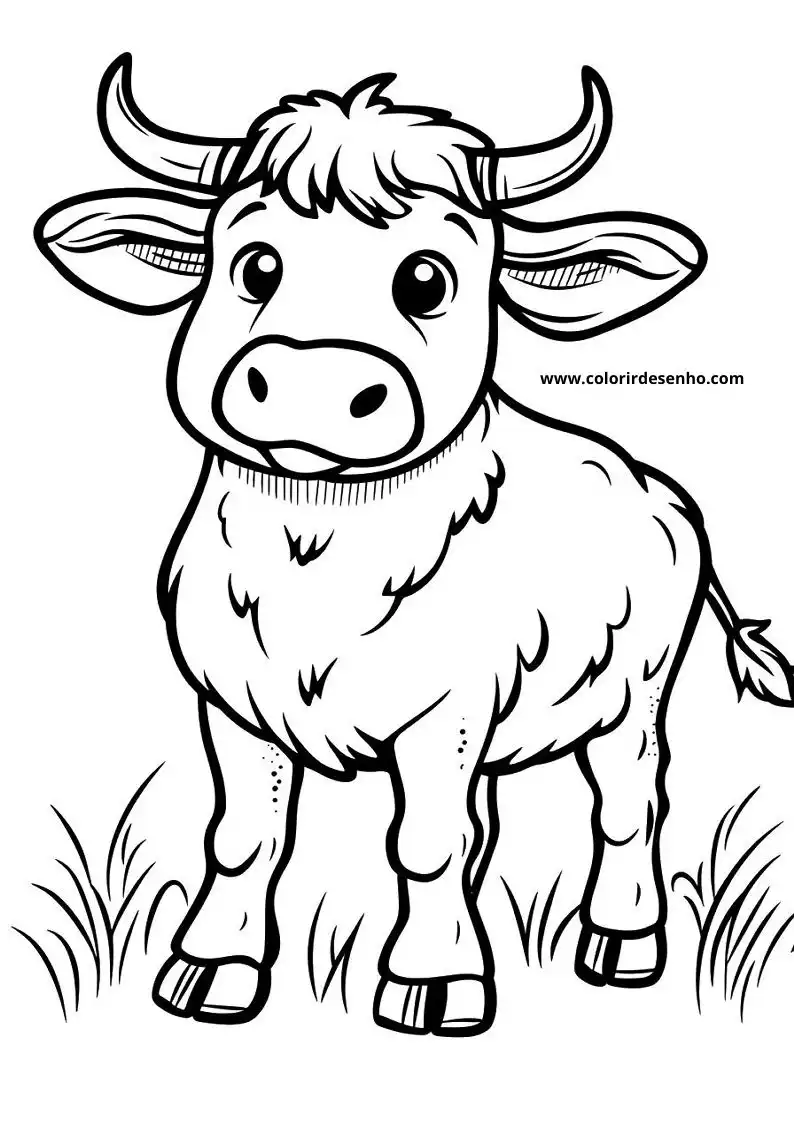 Bull Coloring Pages 4