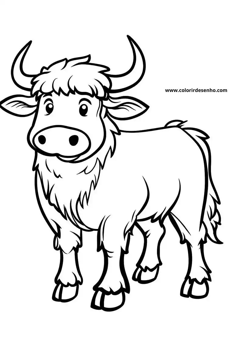 Bull Coloring Pages 5