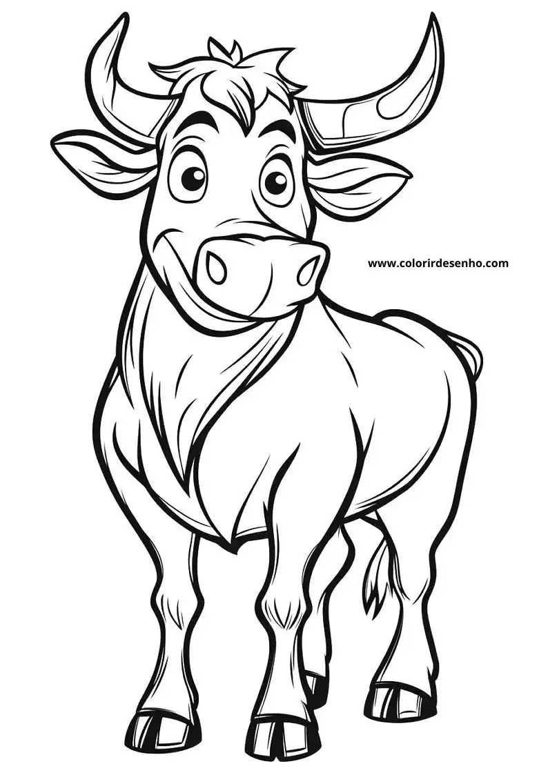 Bull Coloring Pages 56