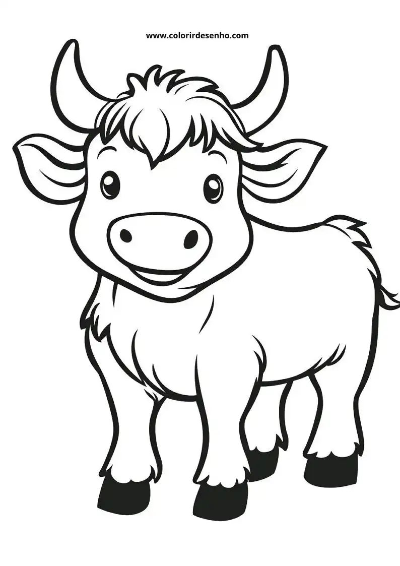 Bull Coloring Pages 7