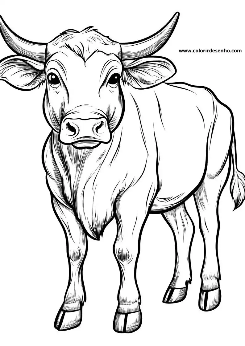 Bull Coloring Pages 72