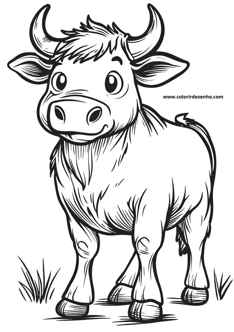 Bull Coloring Pages 8