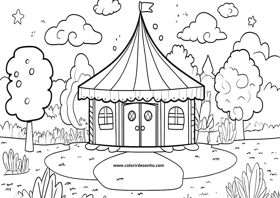 Printable Circus Coloring Pages 107