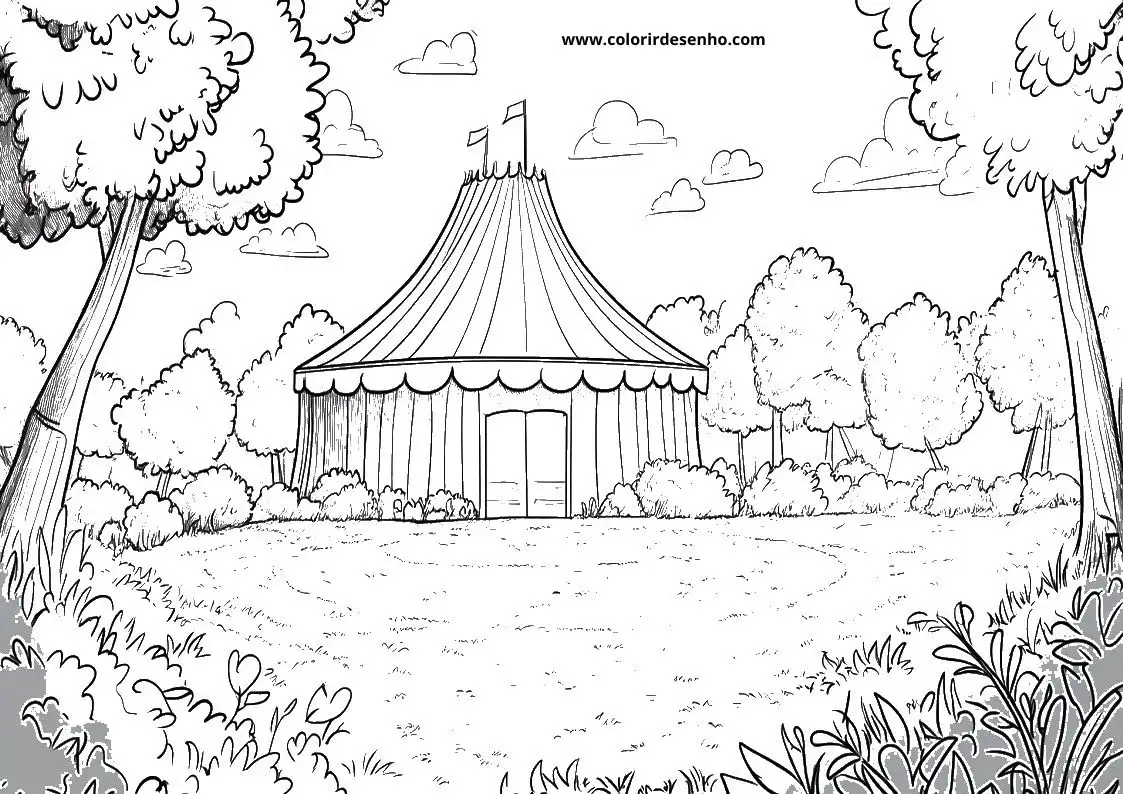 Printable Circus Coloring Pages 111