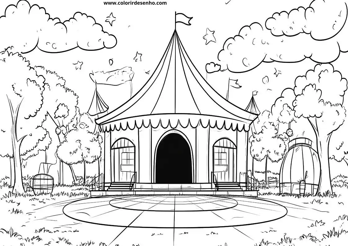 Printable Circus Coloring Pages 59