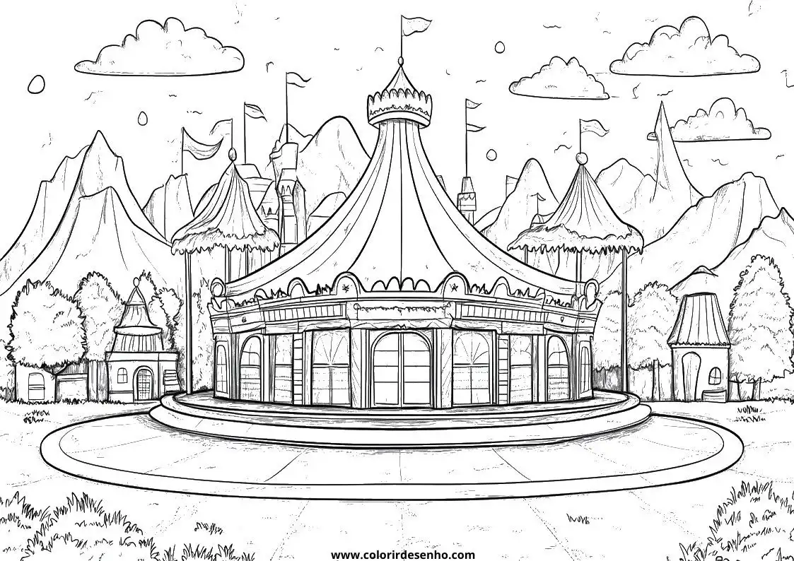 Printable Circus Coloring Pages 64