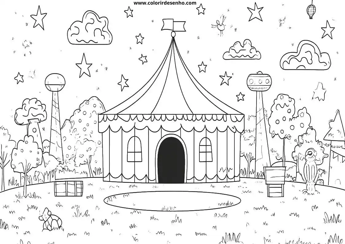 Printable Circus Coloring Pages 66