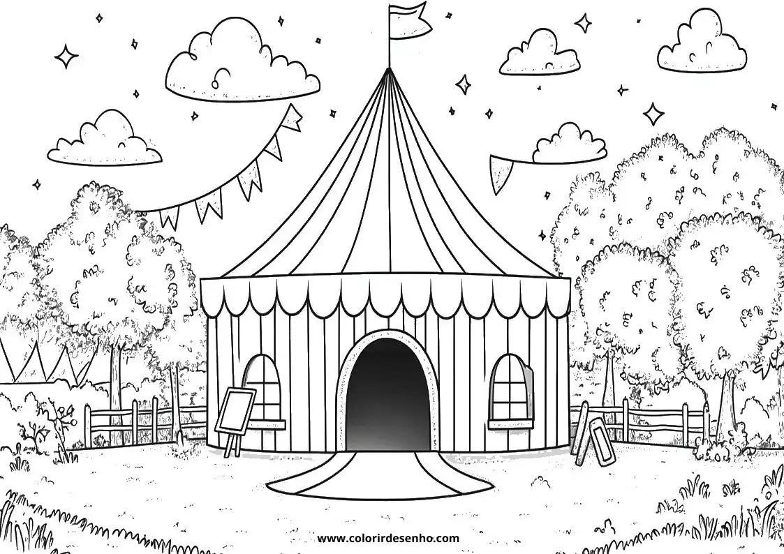 Printable Circus Coloring Pages 73