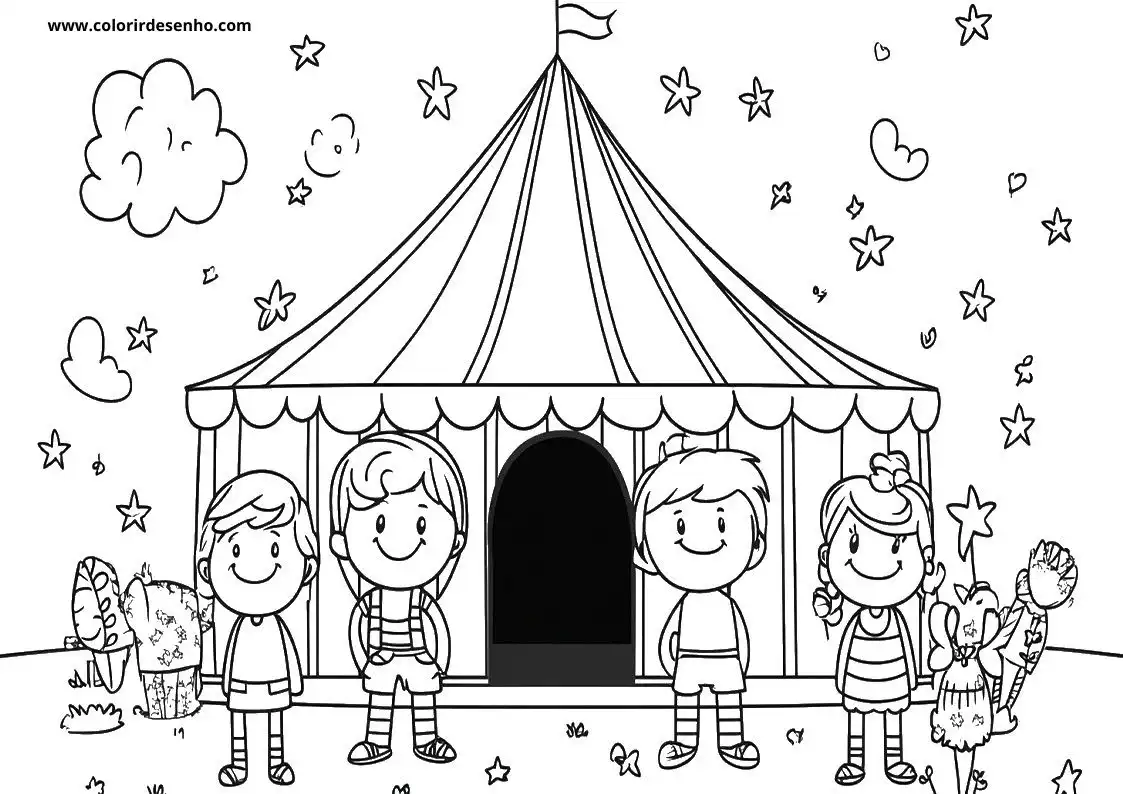 Circus Coloring Sheets 163