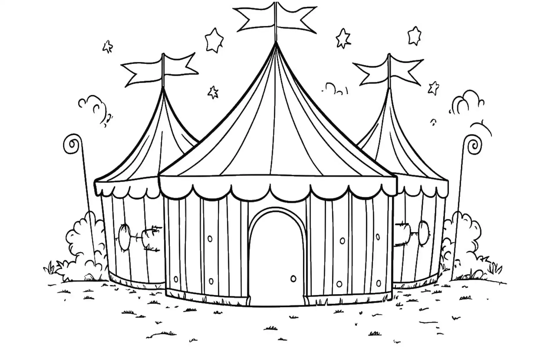 Free Coloring Pages 3 Circus20538
