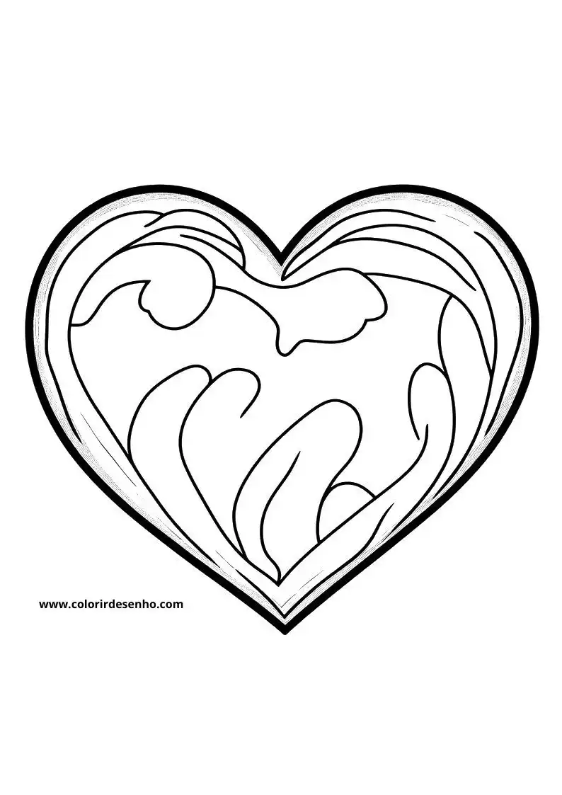 Printable Heart Coloring Pages 102