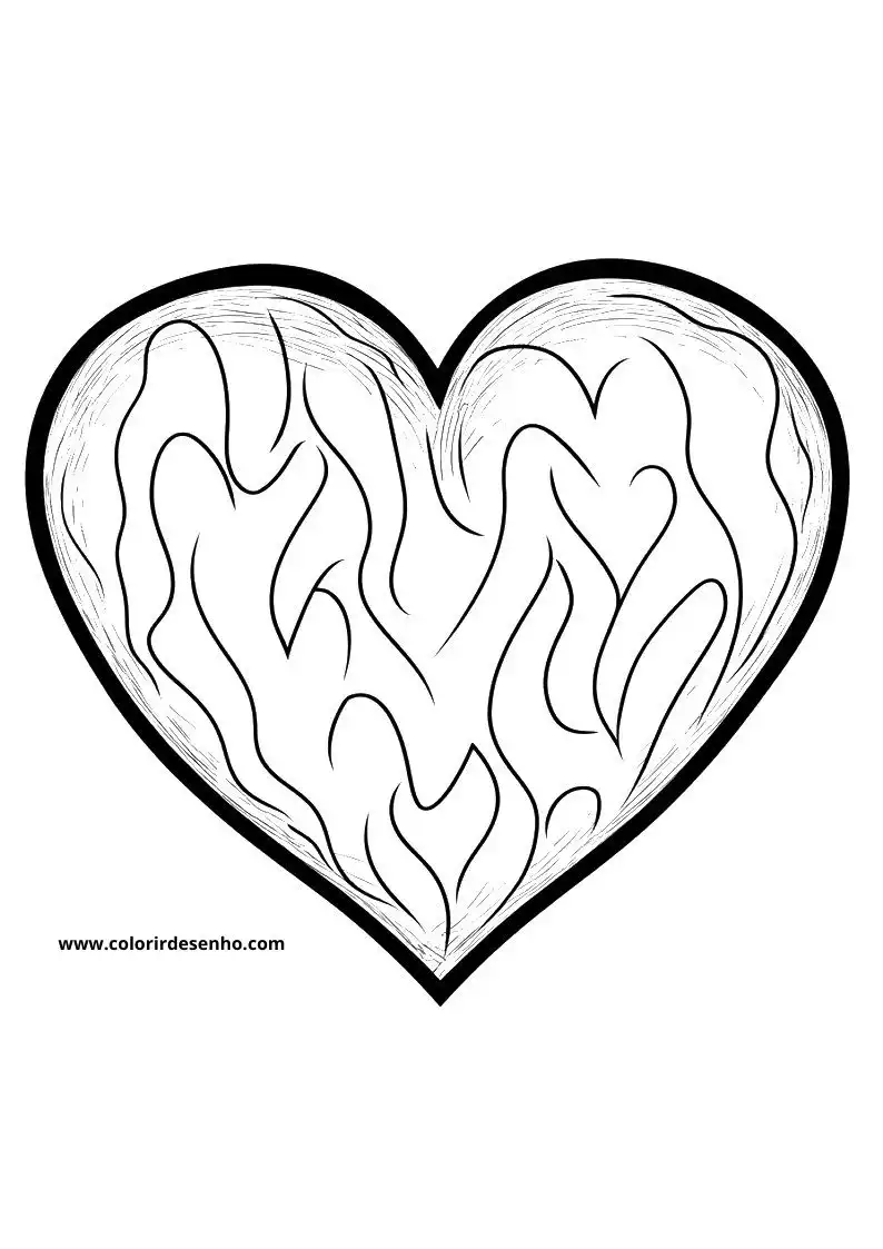 Printable Heart Coloring Pages 106