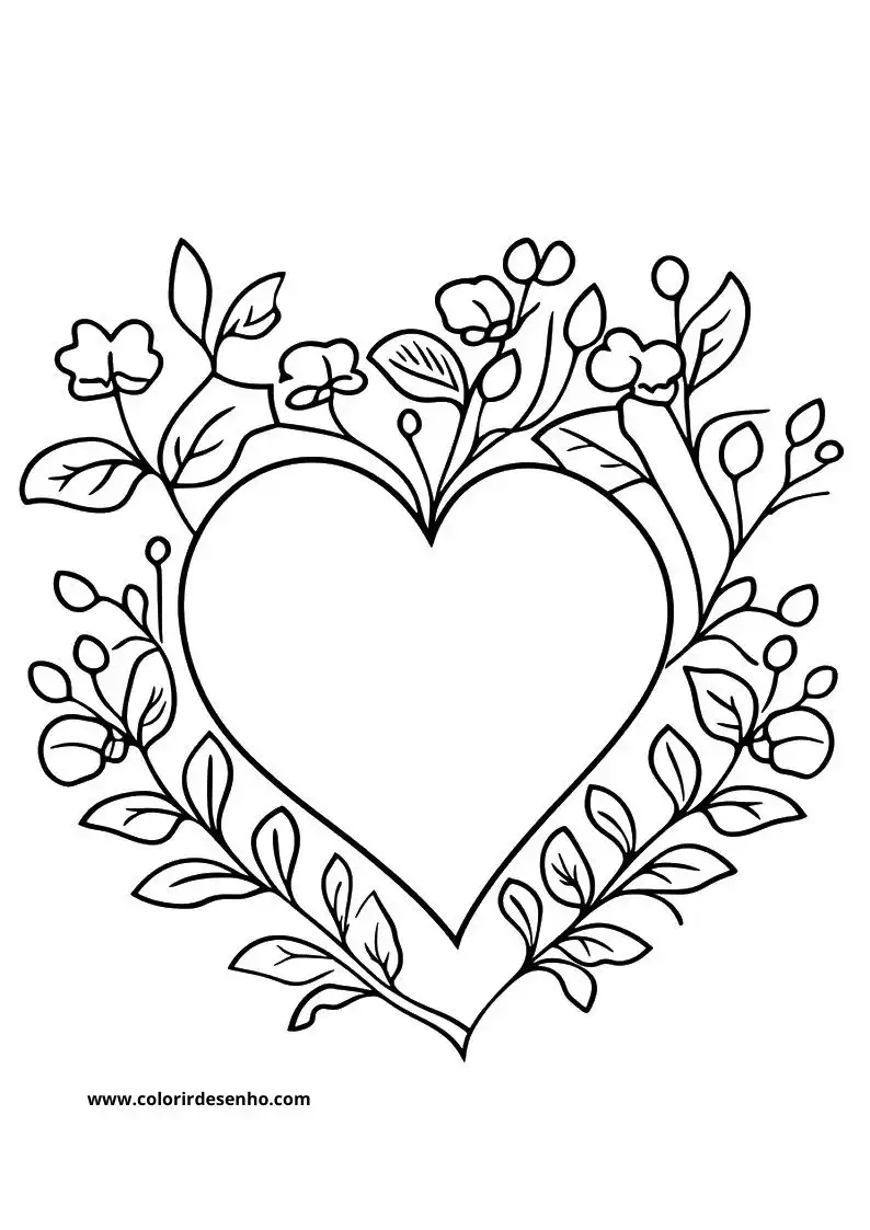 Printable Heart Coloring Pages 108