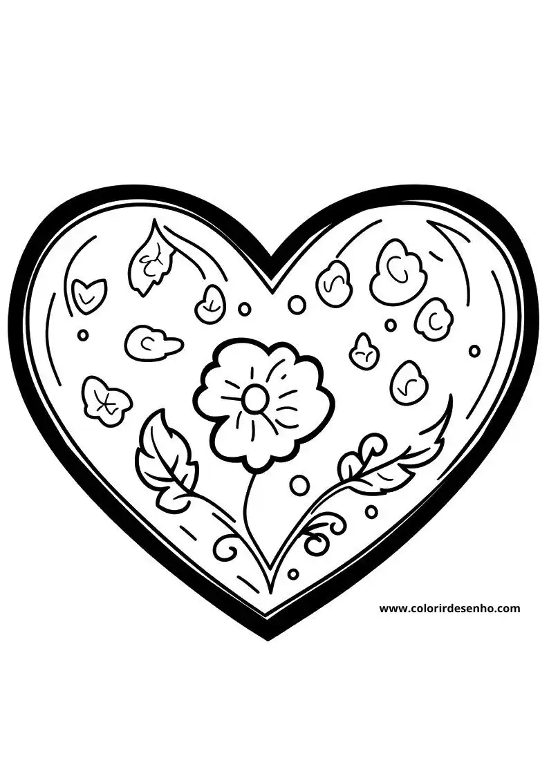 Heart Coloring Sheets 156