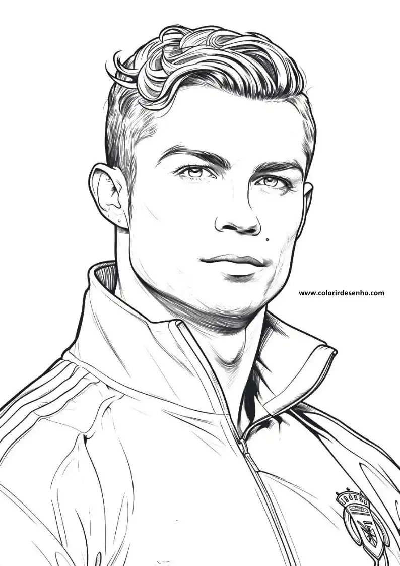 Cristiano Ronaldo Coloring Pages 10