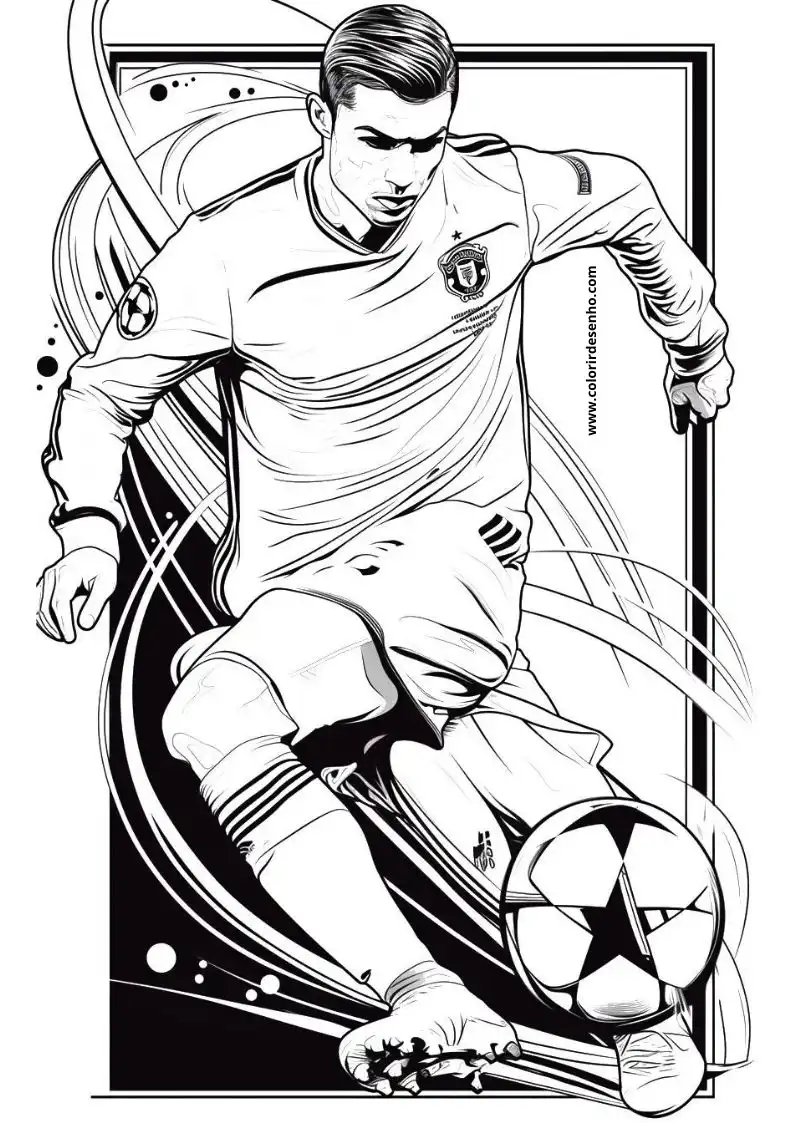 Cristiano Ronaldo Coloring Pages 19