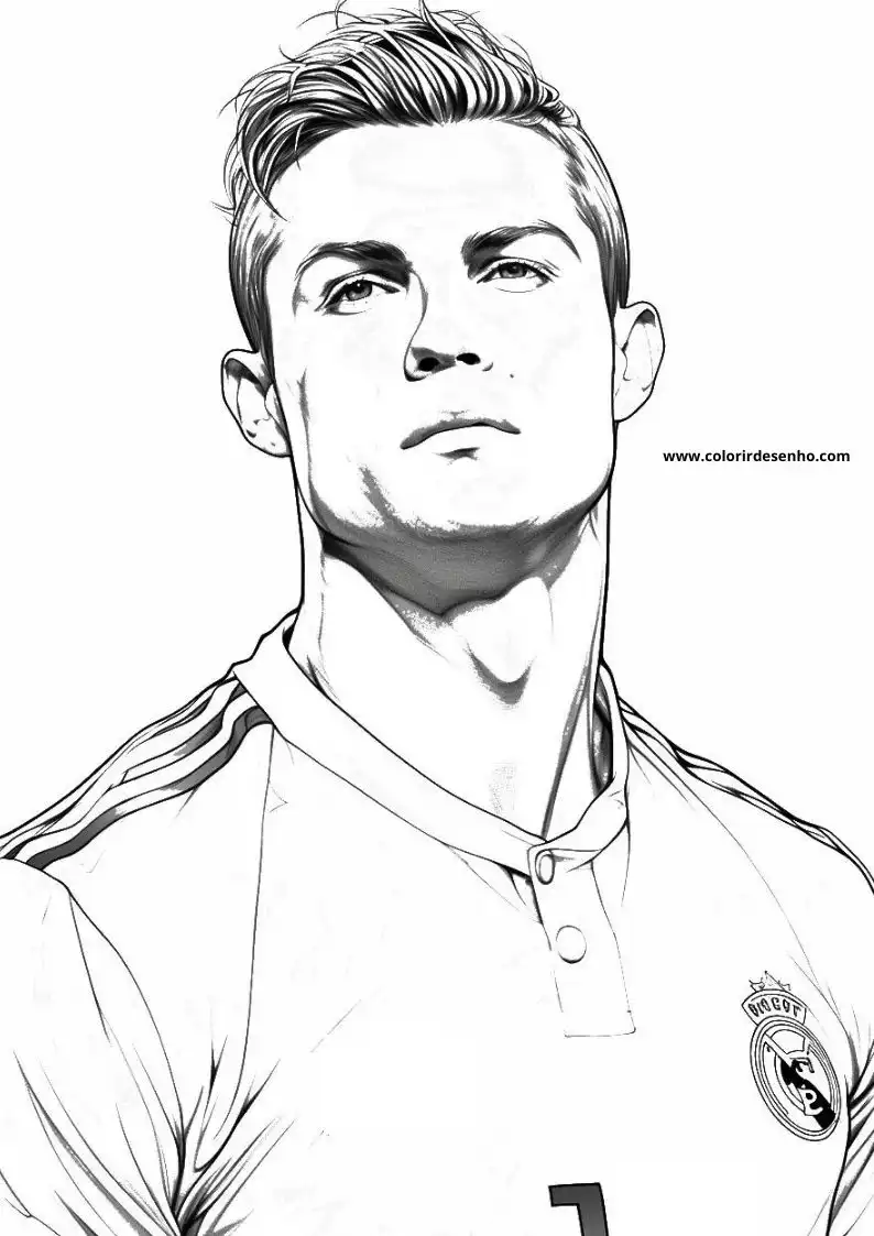 Cristiano Ronaldo Coloring Pages 2