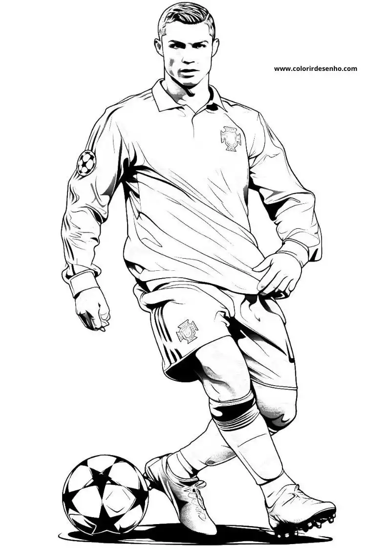 Cristiano Ronaldo Coloring Pages 20