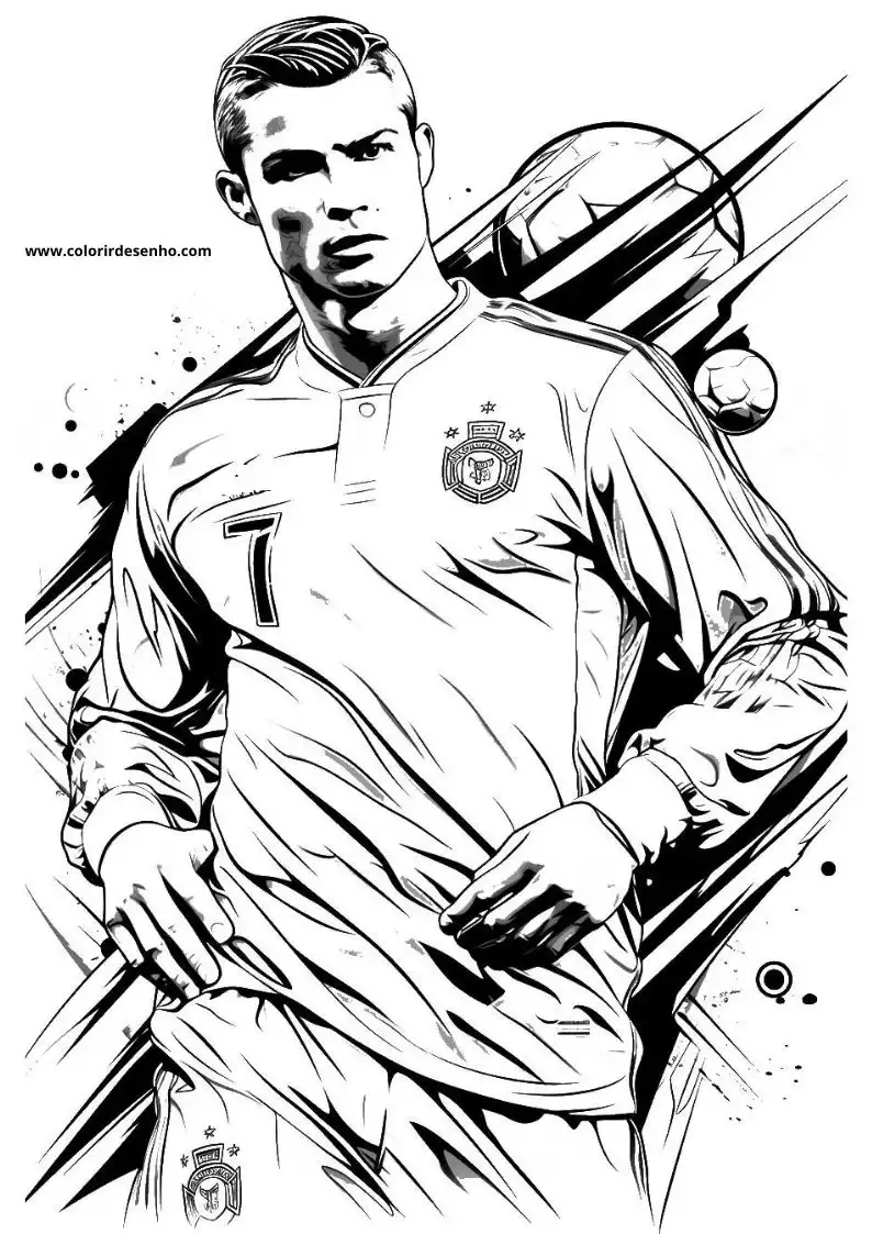 Cristiano Ronaldo Coloring Pages 22