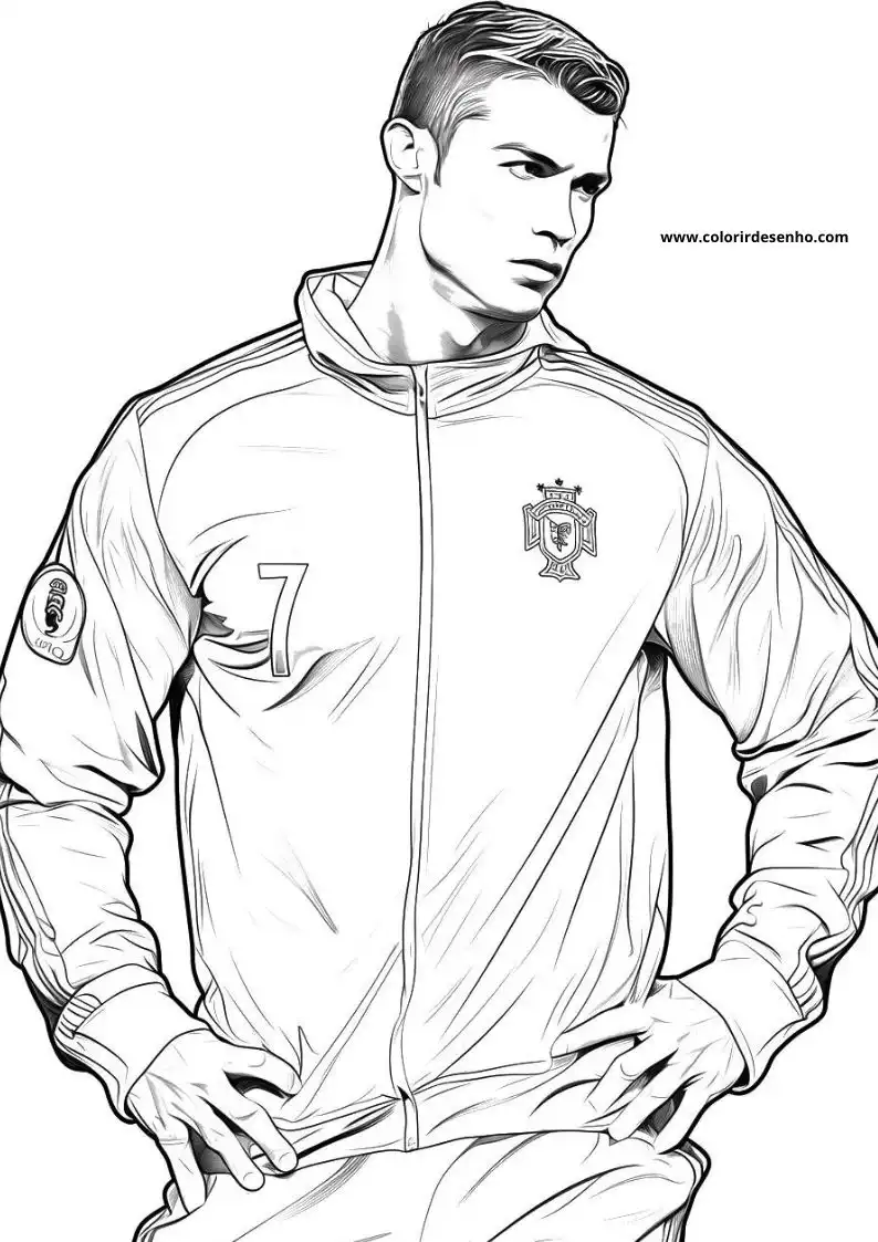 Cristiano Ronaldo Coloring Pages 23