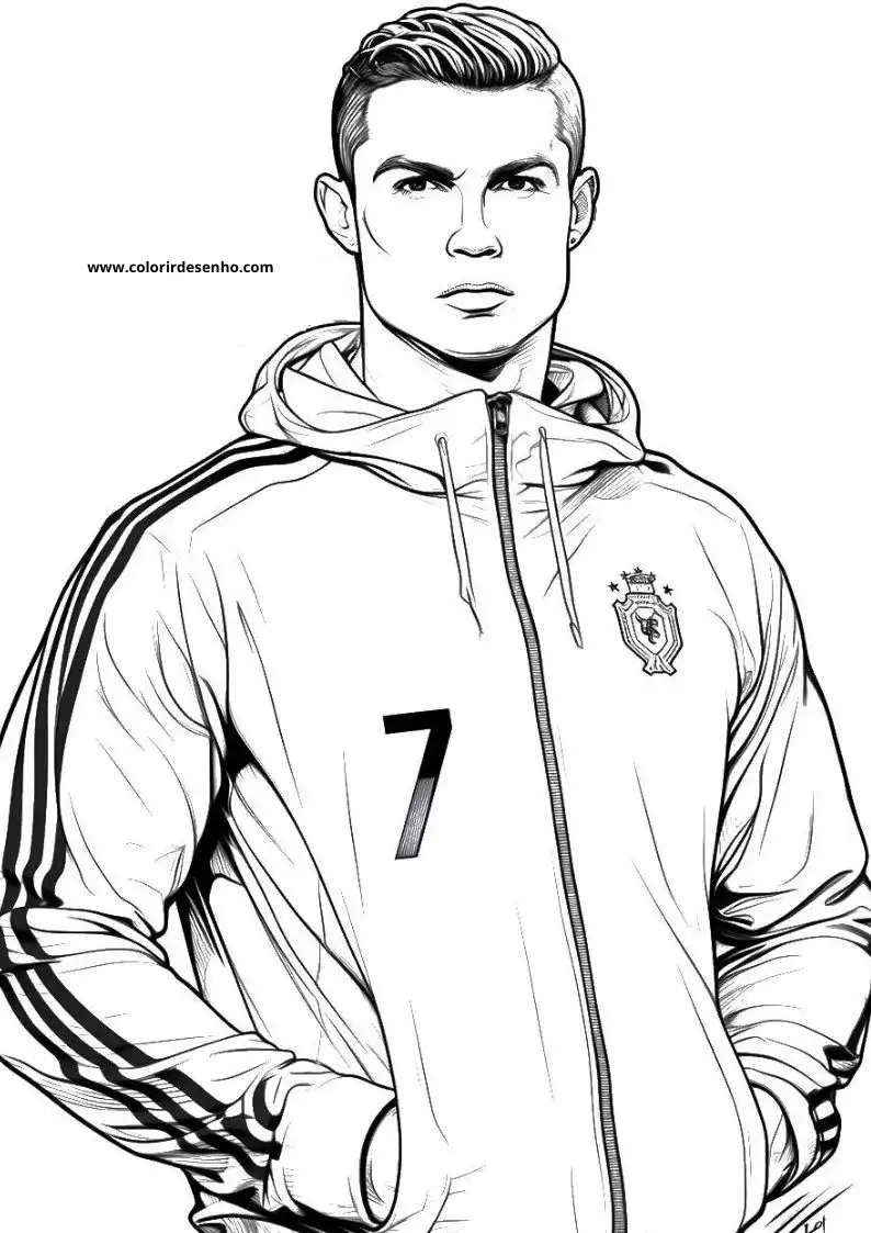 Cristiano Ronaldo Coloring Pages 26