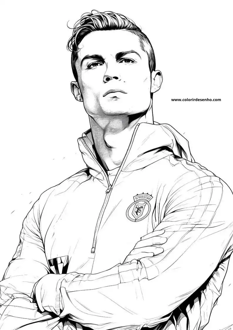 Cristiano Ronaldo Coloring Pages 27