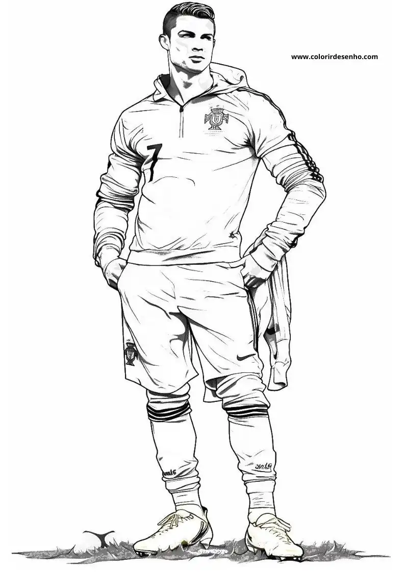 Cristiano Ronaldo Coloring Pages 28