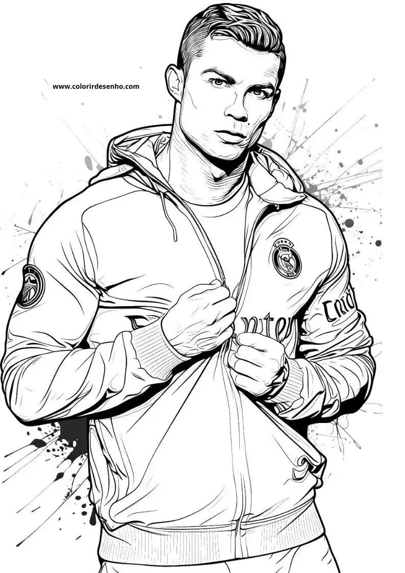 Cristiano Ronaldo Coloring Pages 30