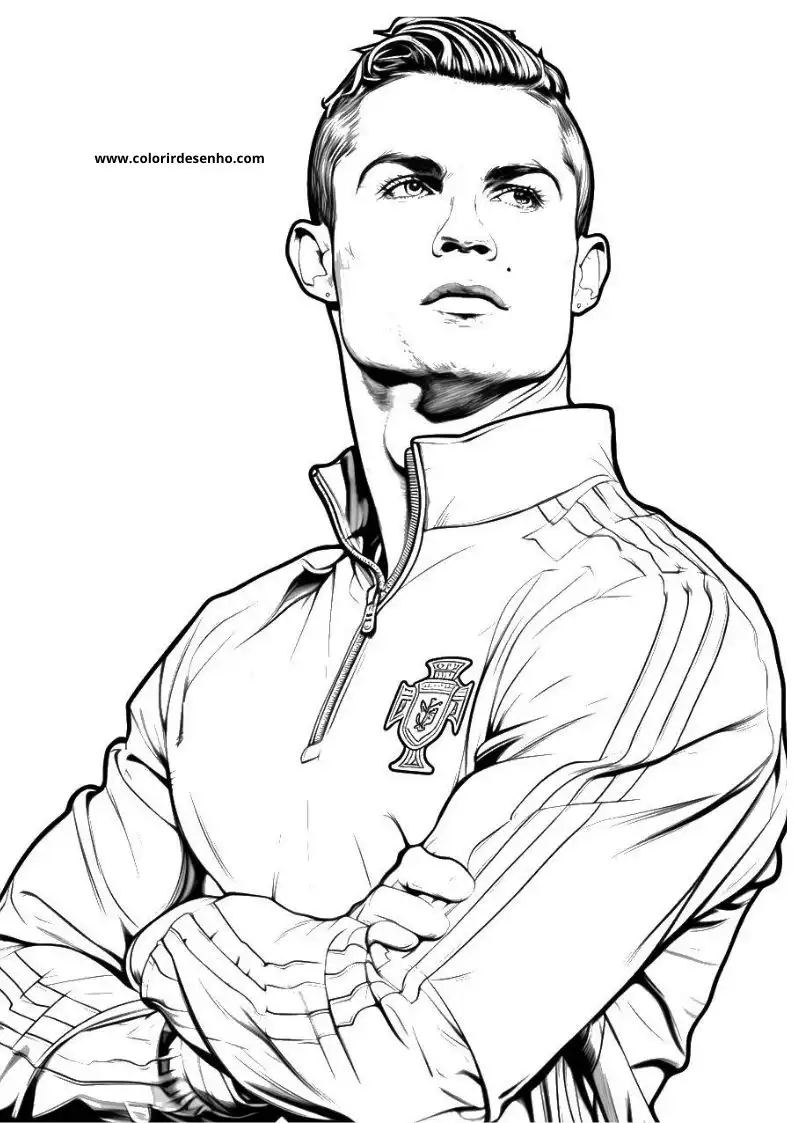 Cristiano Ronaldo Coloring Pages 4