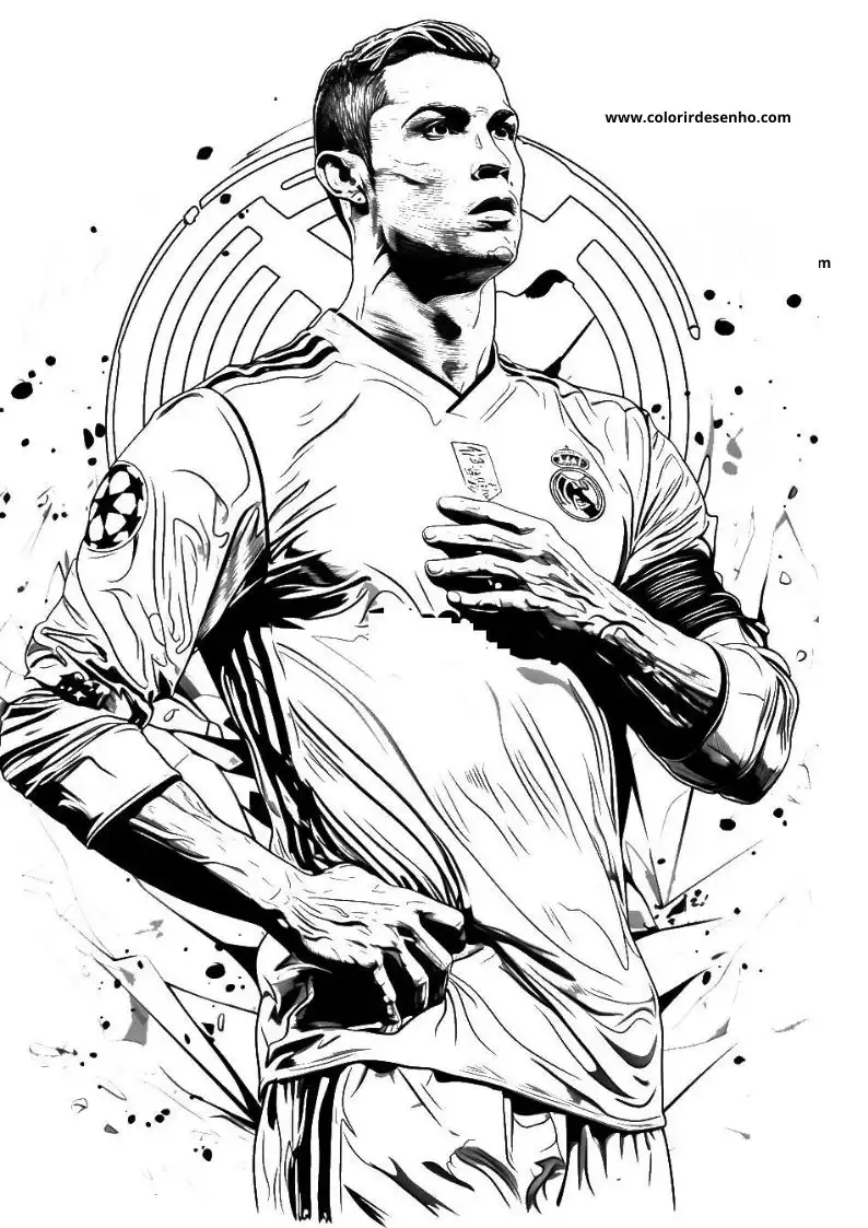 Cristiano Ronaldo Coloring Pages 6