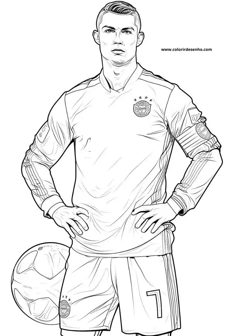 Printable Cristiano Ronaldo Coloring Pages 33