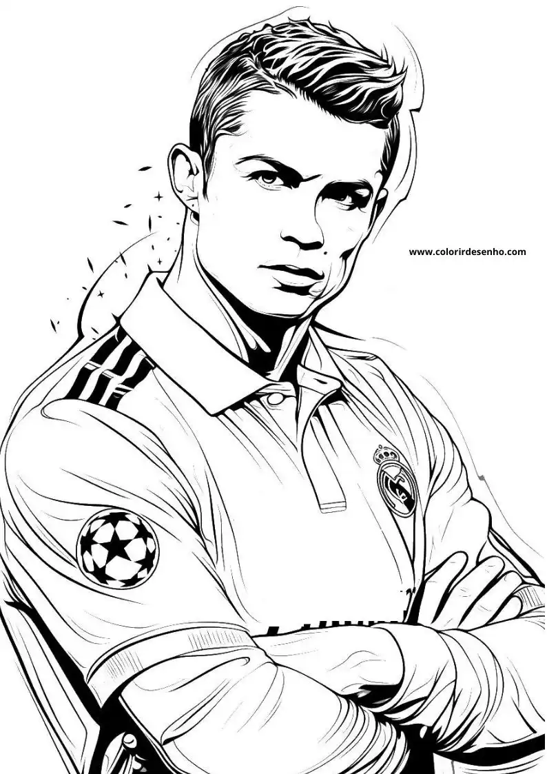 Printable Cristiano Ronaldo Coloring Pages 48