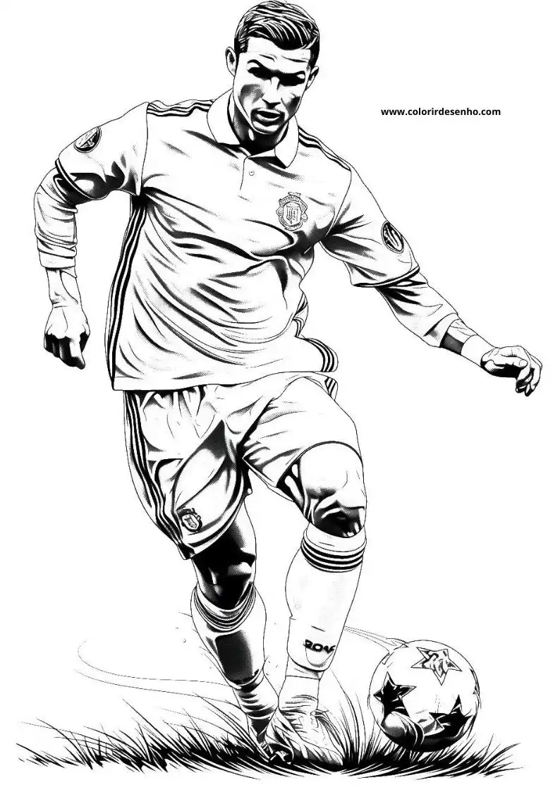 Printable Cristiano Ronaldo Coloring Pages 50