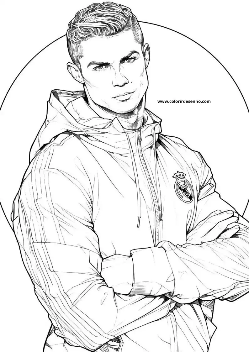 Printable Cristiano Ronaldo Coloring Pages 51