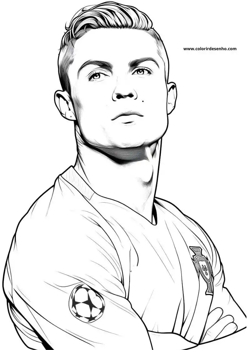 Printable Cristiano Ronaldo Coloring Pages 53