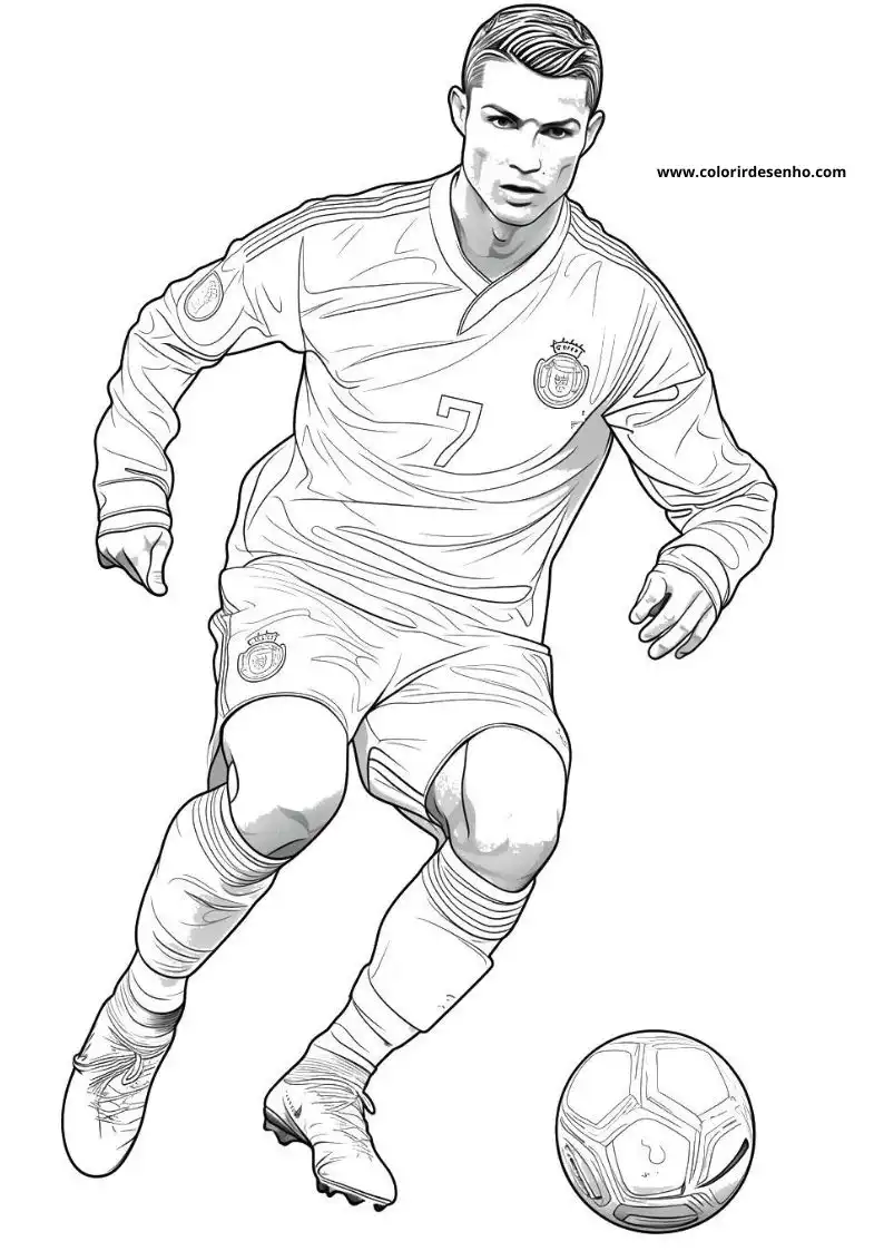 Printable Cristiano Ronaldo Coloring Pages 55