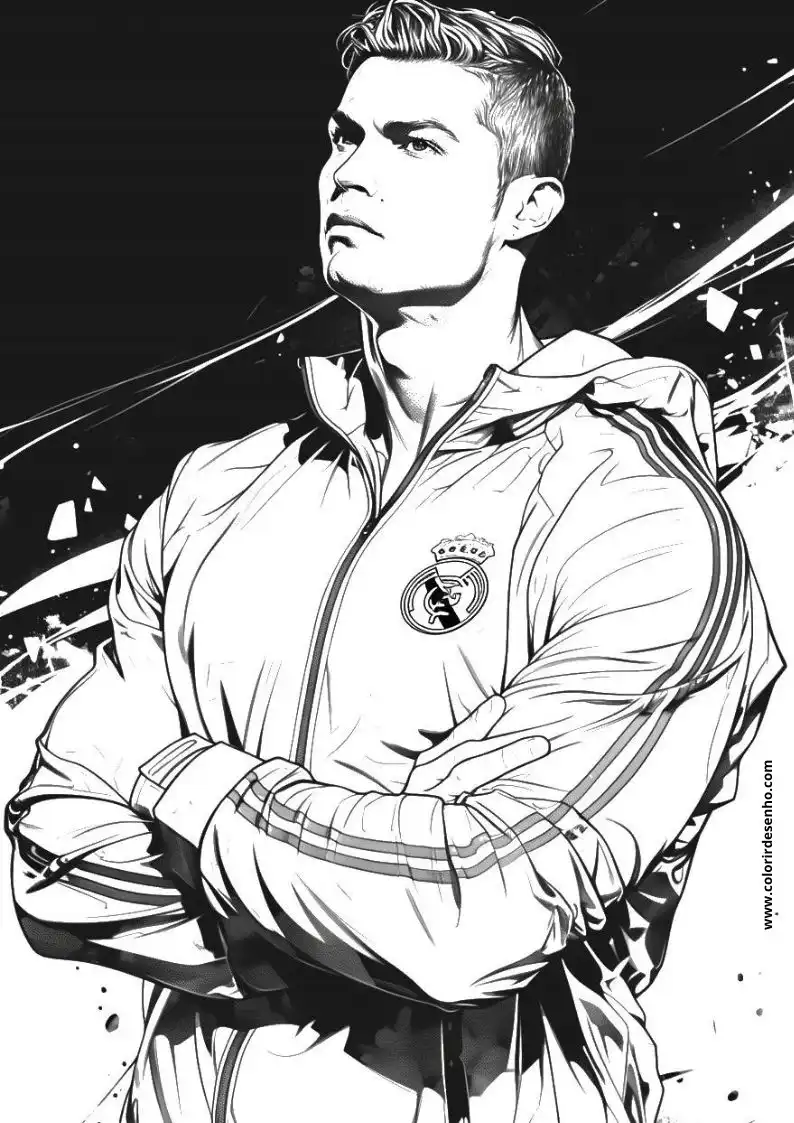 Cristiano Ronaldo Coloring Sheets 64