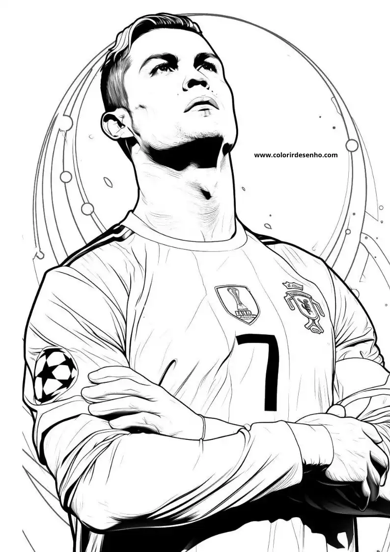 Cristiano Ronaldo Coloring Sheets 65