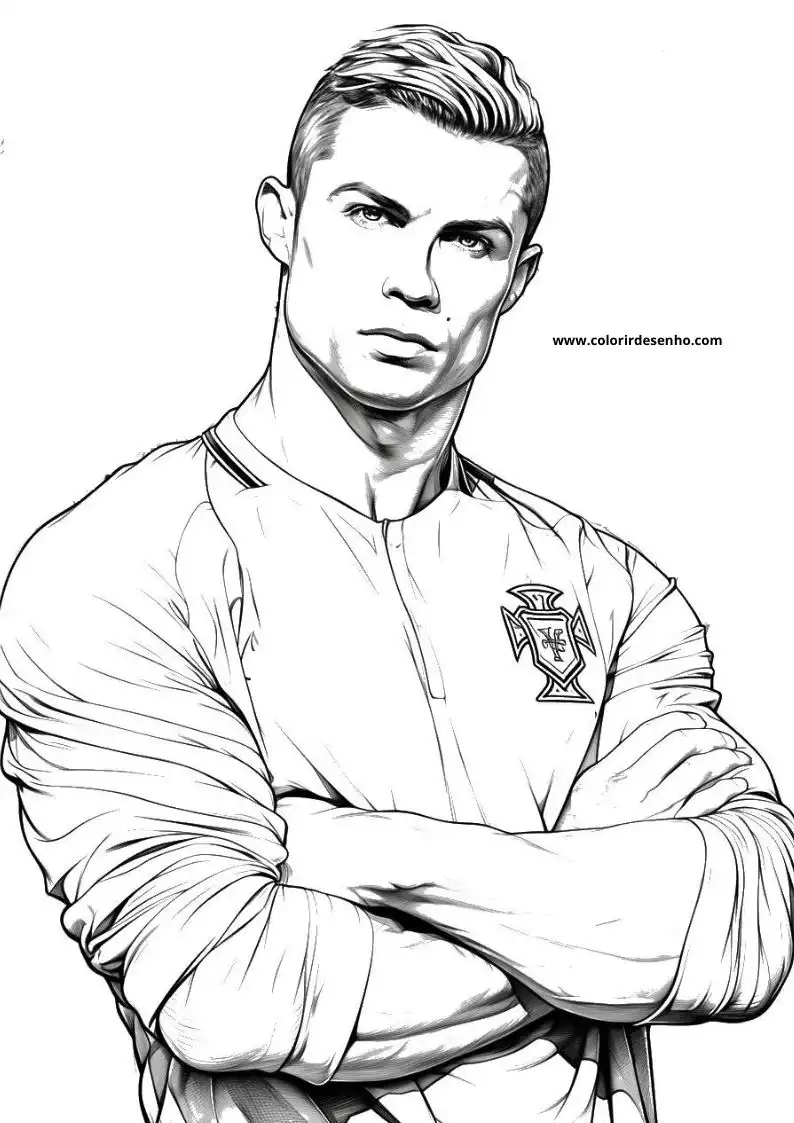 Cristiano Ronaldo Coloring Sheets 70